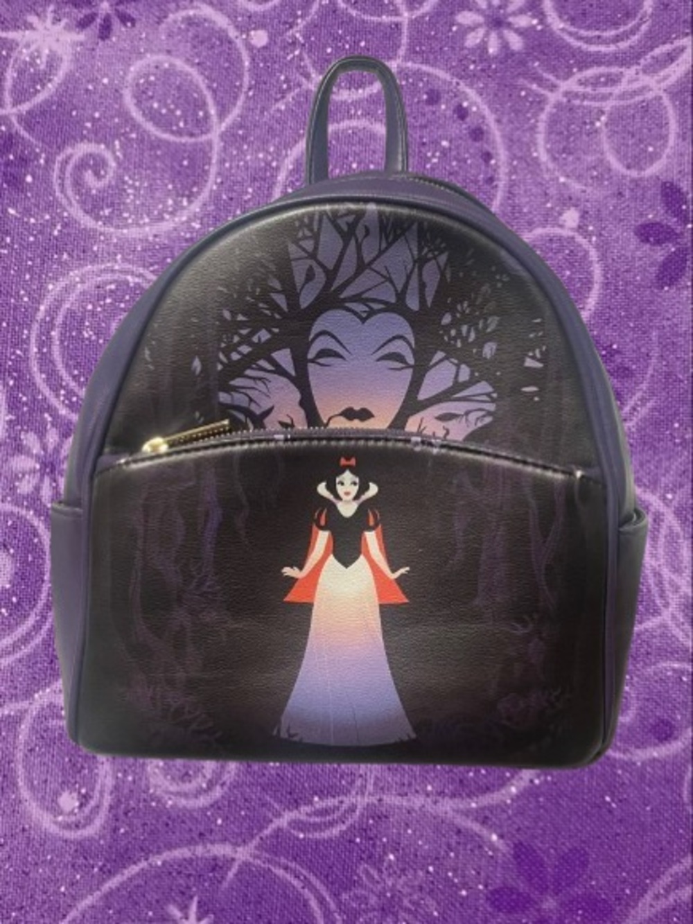 Purple Snow White Themed Mini Backpack